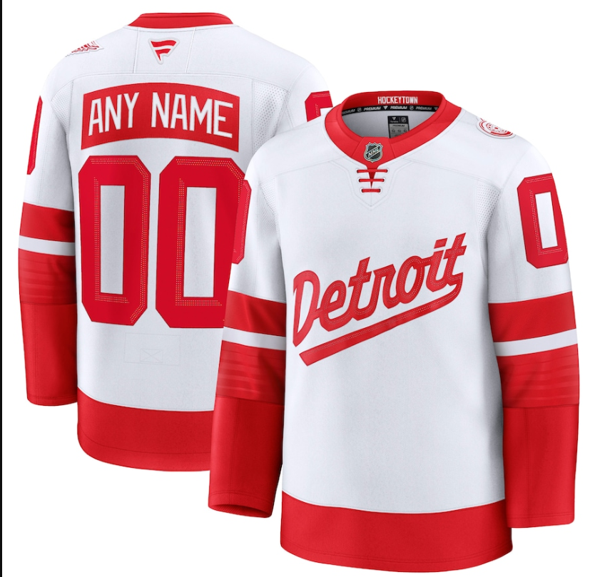 Men Detroit Red Wings Fanatics White 2025 NHL Stadium Series Premium Pick-A-Player Custom Jersey->detroit red wings->NHL Jersey